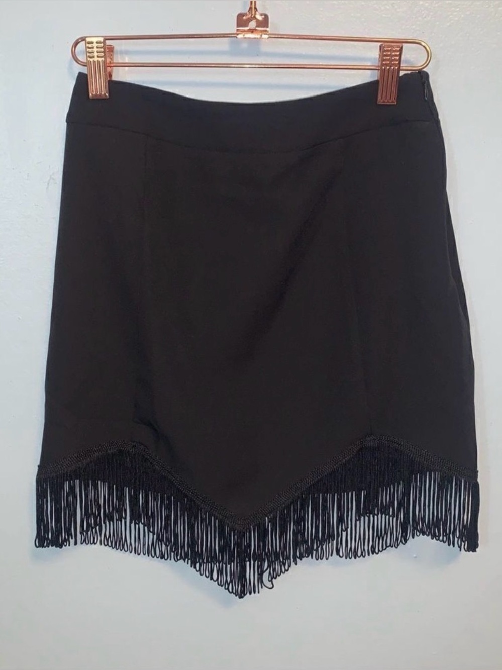 Altar’d State Black Fringe Skirt Small